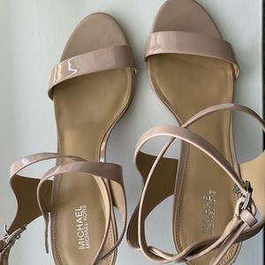 Michael Kors strappy nude heels size 9
